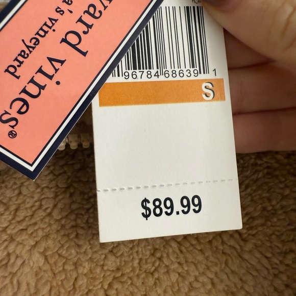 BNWT Vineyard Vines Fleece Quarter zip - Picture 3 of 3